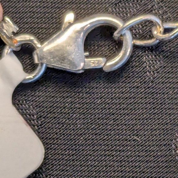 🆕 Genuine Natural Norwegian Pink Thulite Pink Gemstone Sterling Silver Bracelet - Picture 9 of 12